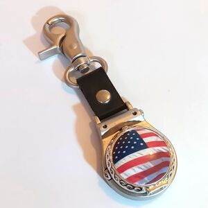 Patriotic clip on pocket watch